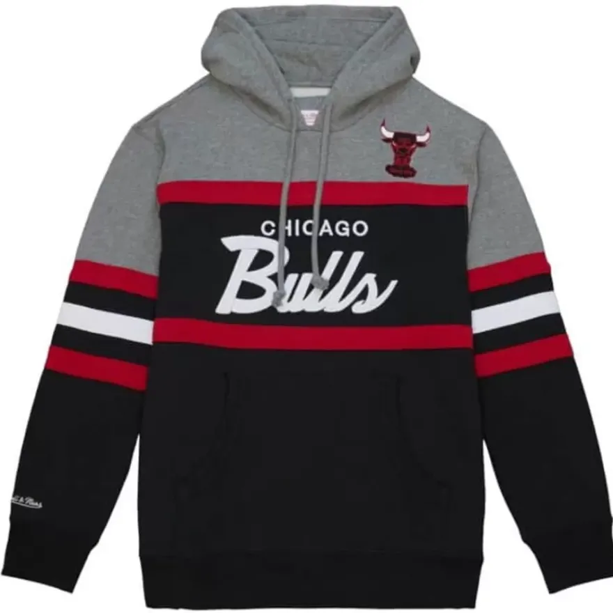 Mitchell & Ness Hoodies & Sweatshirts-Headcoach Hoody Chicago Bulls