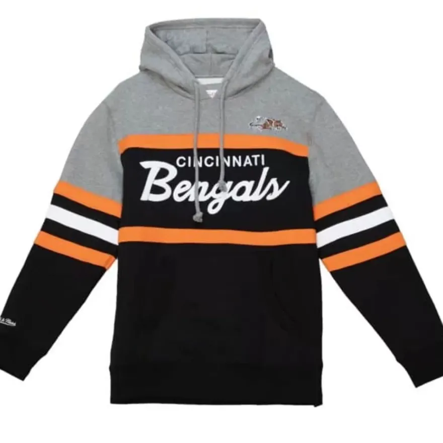 Mitchell & Ness Hoodies & Sweatshirts-Headcoach Hoody Cincinnati Bengals