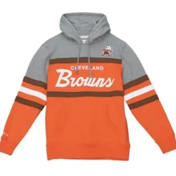 Mitchell & Ness Hoodies & Sweatshirts-Headcoach Hoody Cleveland Browns