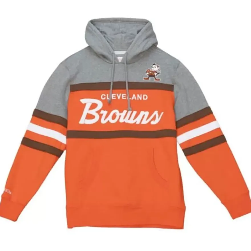 Mitchell & Ness Hoodies & Sweatshirts-Headcoach Hoody Cleveland Browns