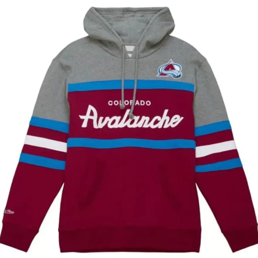 Mitchell & Ness Hoodies & Sweatshirts-Headcoach Hoody Colorado Avalanche