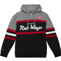 Mitchell & Ness Hoodies & Sweatshirts-Headcoach Hoody Detroit Red Wings