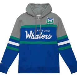 Mitchell & Ness Hoodies & Sweatshirts-Headcoach Hoody Hartford Whalers