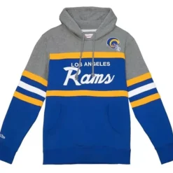 Mitchell & Ness Hoodies & Sweatshirts-Headcoach Hoody Los Angeles Rams