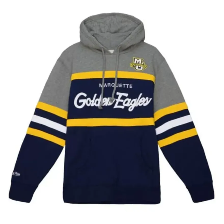 Mitchell & Ness Hoodies & Sweatshirts-Headcoach Hoody Marquette University