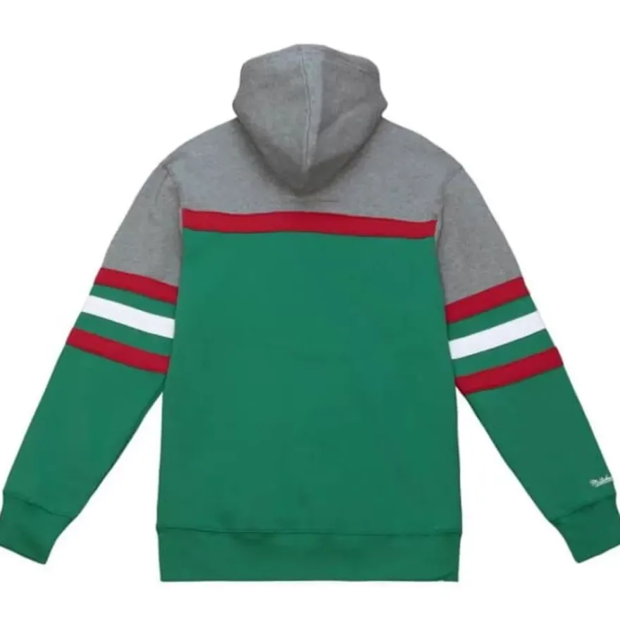 Mitchell & Ness Hoodies & Sweatshirts-Headcoach Hoody Milwaukee Bucks