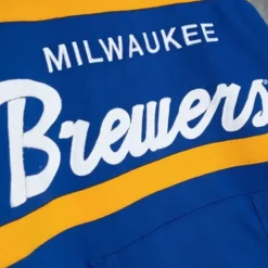 Mitchell & Ness Hoodies & Sweatshirts-Headcoach Hoody Milwaukee Brewers