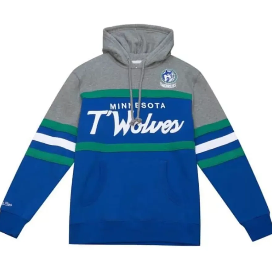 Mitchell & Ness Hoodies & Sweatshirts-Headcoach Hoody Minnesota Timberwolves