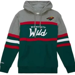 Mitchell & Ness Hoodies & Sweatshirts-Headcoach Hoody Minnesota Wild