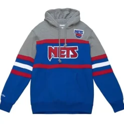 Mitchell & Ness Hoodies & Sweatshirts-Headcoach Hoody New Jersey Nets