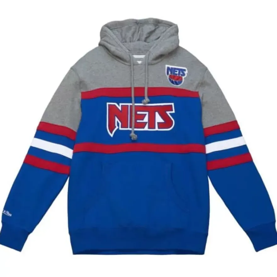 Mitchell & Ness Hoodies & Sweatshirts-Headcoach Hoody New Jersey Nets