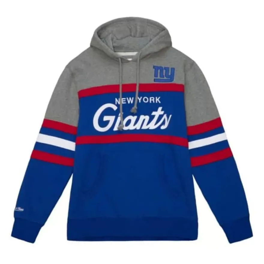 Mitchell & Ness Hoodies & Sweatshirts-Headcoach Hoody New York Giants