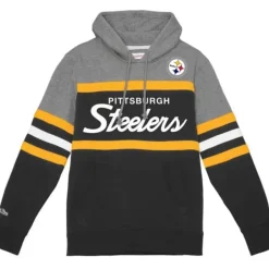 Mitchell & Ness Hoodies & Sweatshirts-Headcoach Hoody Pittsburgh Steelers