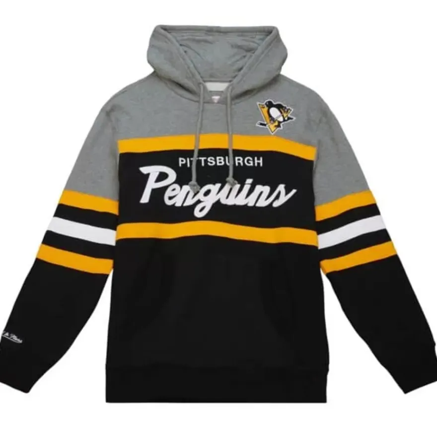 Mitchell & Ness Hoodies & Sweatshirts-Headcoach Hoody Pittsburgh Penguins