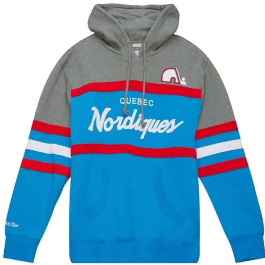 Mitchell & Ness Hoodies & Sweatshirts-Headcoach Hoody Quebec Nordiques