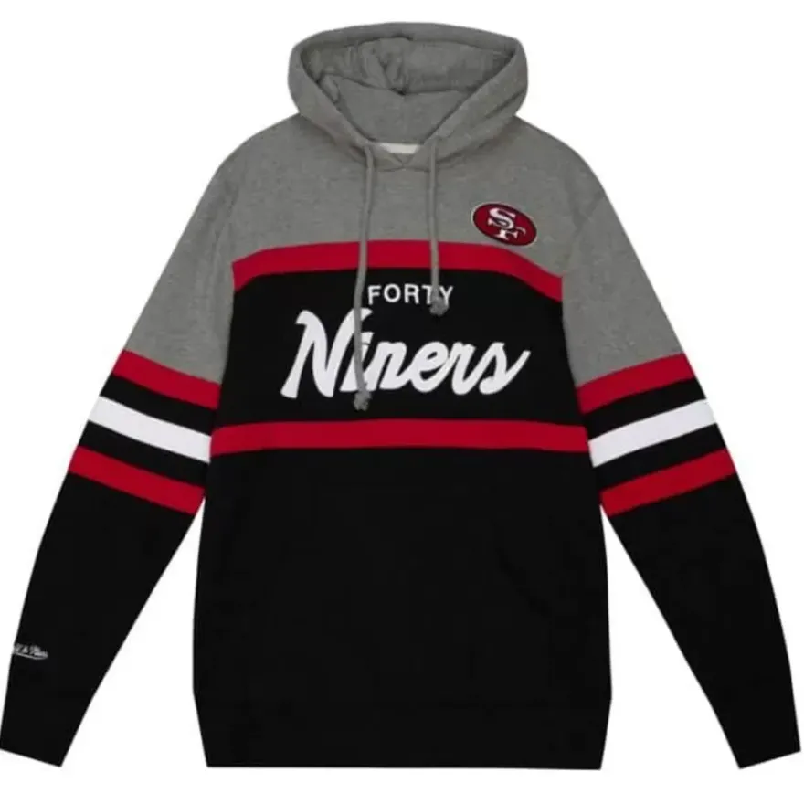 Mitchell & Ness Hoodies & Sweatshirts-Headcoach Hoody San Francisco 49Ers
