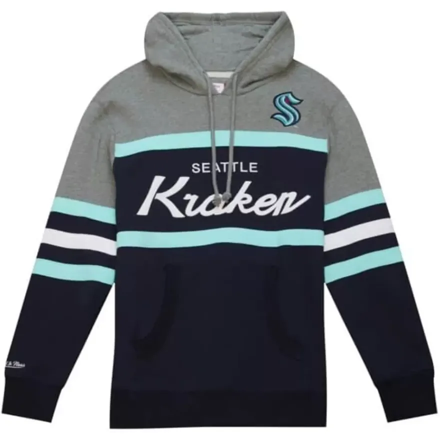 Mitchell & Ness Hoodies & Sweatshirts-Headcoach Hoody Seattle Kraken