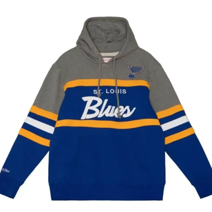 Mitchell & Ness Hoodies & Sweatshirts-Headcoach Hoody St. Louis Blues