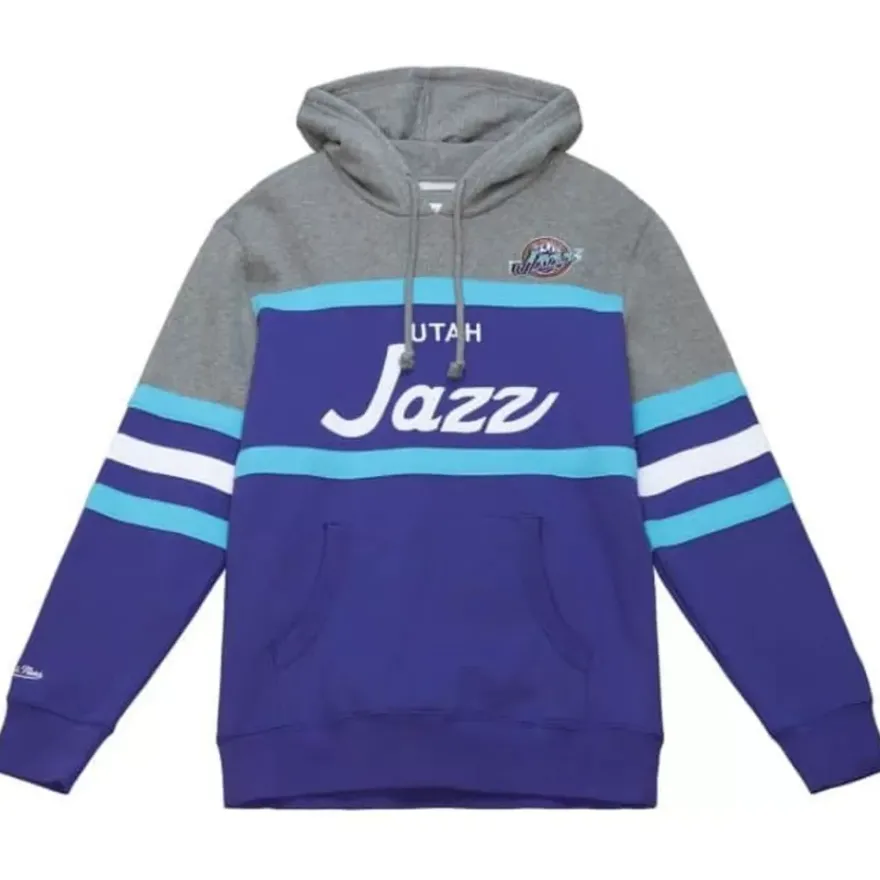 Mitchell & Ness Hoodies & Sweatshirts-Headcoach Hoody Utah Jazz