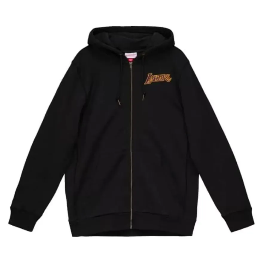 Mitchell & Ness Hoodies & Sweatshirts-Heavyweight Fleece Full Zip Hoodie Los Angeles Lakers