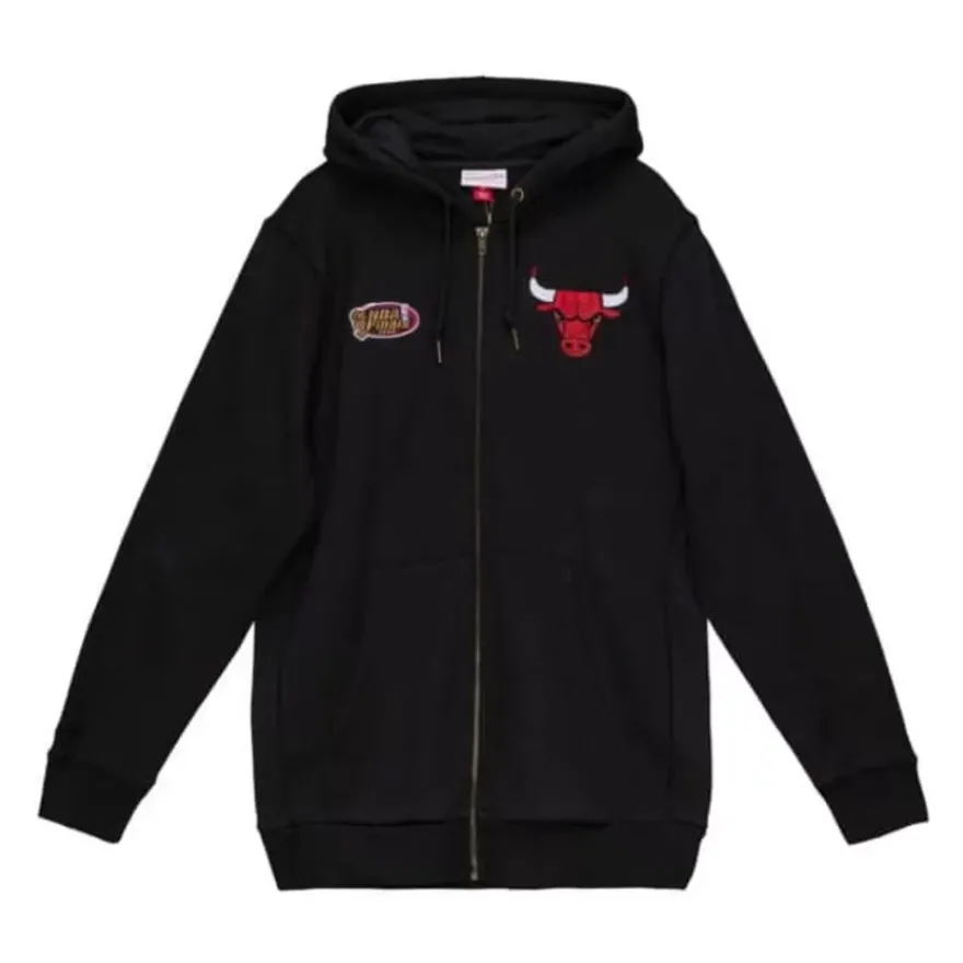 Mitchell & Ness Hoodies & Sweatshirts-Heavyweight Fleece Full Zip Hoodie Chicago Bulls