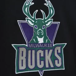 Mitchell & Ness Hoodies & Sweatshirts-Heavyweight Fleece Hoodie Milwaukee Bucks