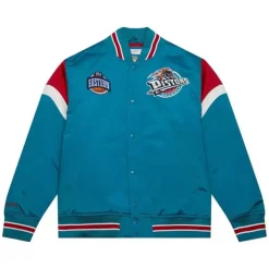 Mitchell & Ness Jackets & Outerwear-Heavyweight Satin Jacket Detroit Pistons