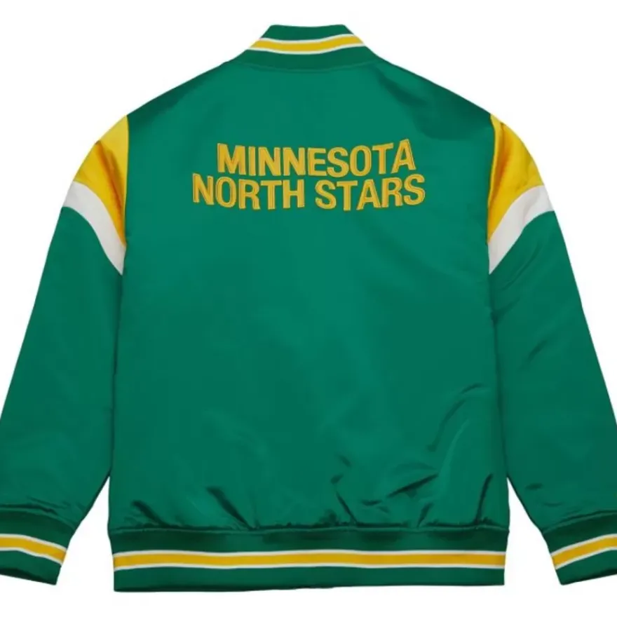 Mitchell & Ness Jackets & Outerwear-Heavyweight Satin Jacket Minnesota North Stars