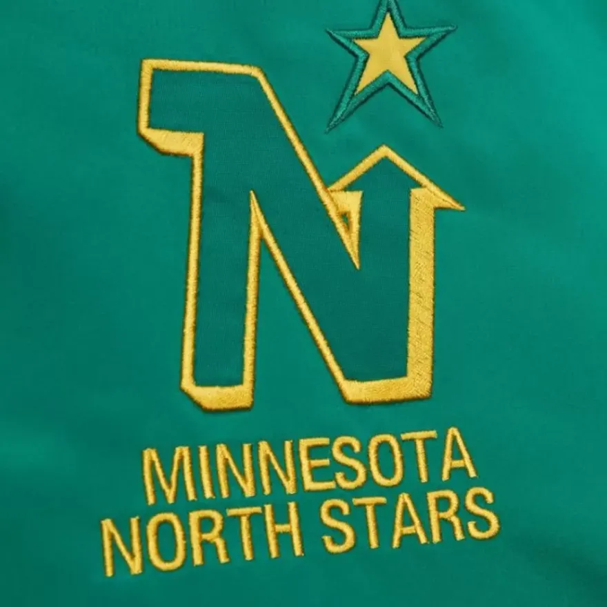 Mitchell & Ness Jackets & Outerwear-Heavyweight Satin Jacket Minnesota North Stars