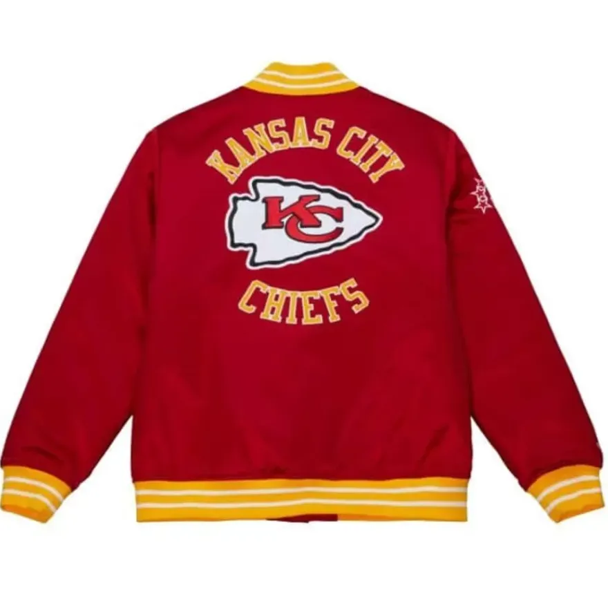 Mitchell & Ness Jackets & Outerwear-Heavyweight Satin Jacket Kansas City Chiefs
