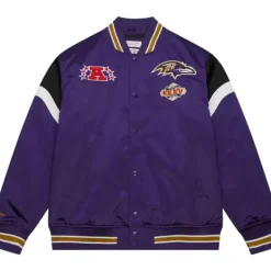 Mitchell & Ness Jackets & Outerwear-Heavyweight Satin Jacket Baltimore Ravens