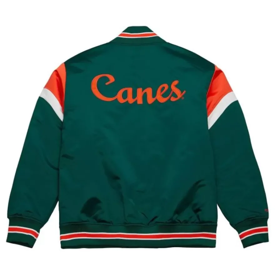 Mitchell & Ness Jackets & Outerwear-Heavyweight Satin Jacket University Of Miami