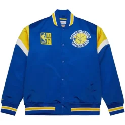 Mitchell & Ness Jackets & Outerwear-Heavyweight Satin Jacket Golden State Warriors