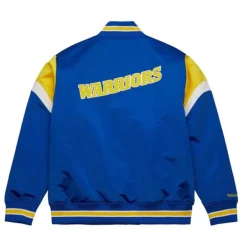 Mitchell & Ness Jackets & Outerwear-Heavyweight Satin Jacket Golden State Warriors