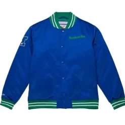 Mitchell & Ness Jackets & Outerwear-Heavyweight Satin Jacket Seattle Seahawks