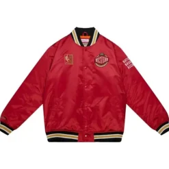 Mitchell & Ness Jackets & Outerwear-Heavyweight Satin Jacket Update All Star West