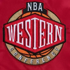 Mitchell & Ness Jackets & Outerwear-Heavyweight Satin Jacket Update All Star West