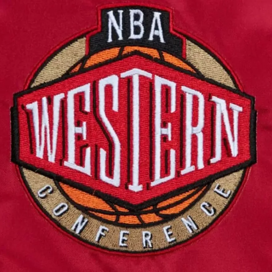 Mitchell & Ness Jackets & Outerwear-Heavyweight Satin Jacket Update All Star West