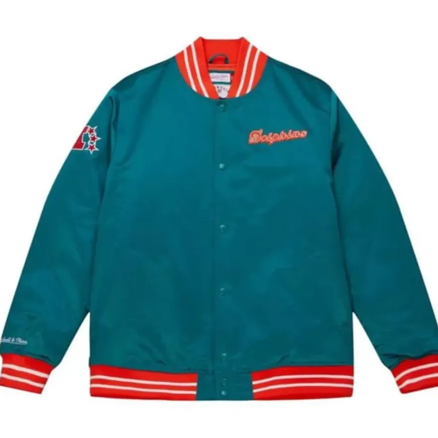 Mitchell & Ness Jackets & Outerwear-Heavyweight Satin Jacket Miami Dolphins