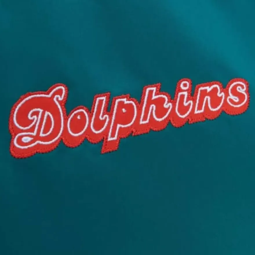 Mitchell & Ness Jackets & Outerwear-Heavyweight Satin Jacket Miami Dolphins