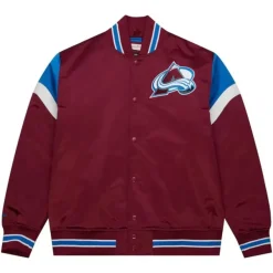 Mitchell & Ness Jackets & Outerwear-Heavyweight Satin Jacket Colorado Avalanche