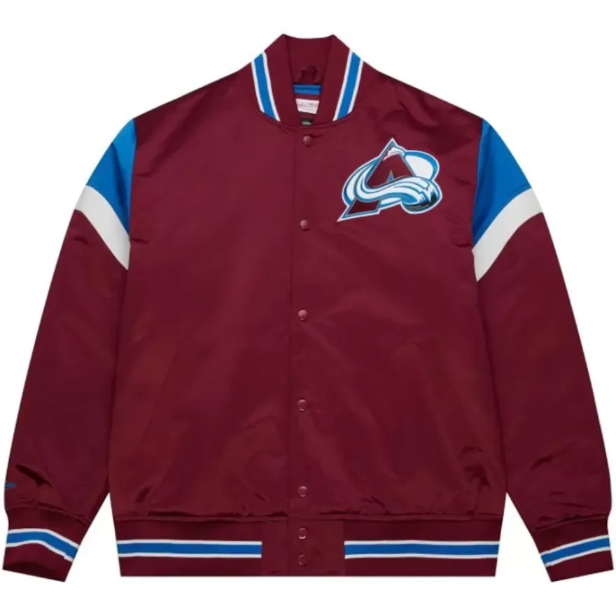 Mitchell & Ness Jackets & Outerwear-Heavyweight Satin Jacket Colorado Avalanche