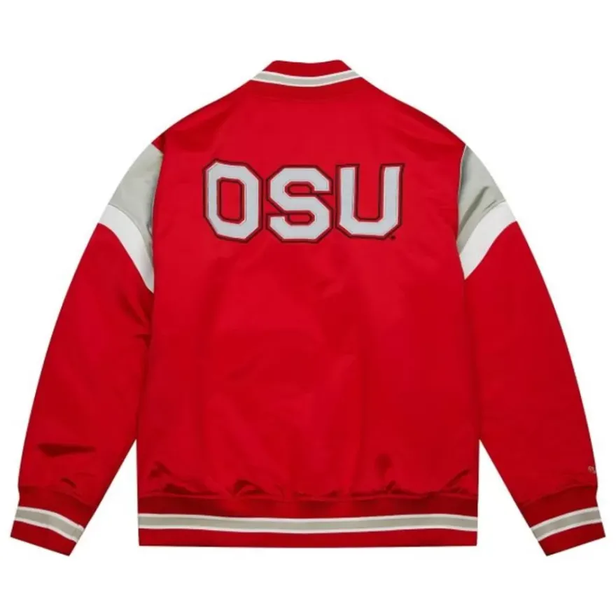 Mitchell & Ness Jackets & Outerwear-Heavyweight Satin Jacket Ohio State