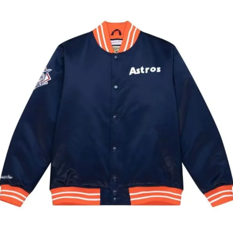 Mitchell & Ness Jackets & Outerwear-Heavyweight Satin Jacket Houston Astros
