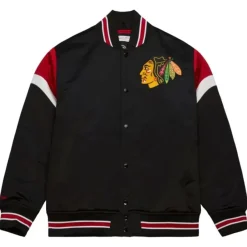 Mitchell & Ness Jackets & Outerwear-Heavyweight Satin Jacket Chicago Blackhawks