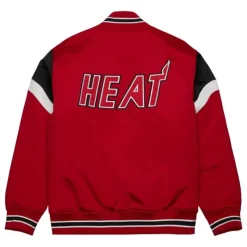 Mitchell & Ness Jackets & Outerwear-Heavyweight Satin Jacket Miami Heat