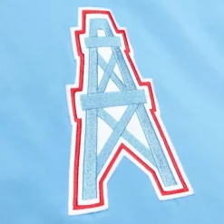 Mitchell & Ness Jackets & Outerwear-Heavyweight Satin Jacket Houston Oilers