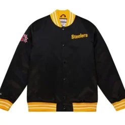 Mitchell & Ness Jackets & Outerwear-Heavyweight Satin Jacket Pittsburgh Steelers