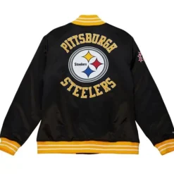 Mitchell & Ness Jackets & Outerwear-Heavyweight Satin Jacket Pittsburgh Steelers
