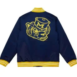 Mitchell & Ness Jackets & Outerwear-Heavyweight Satin Jacket University Of Michigan